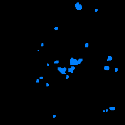 <b>Figure 8.</b> Result after filling pores and rejecting pores intersecting the image borders