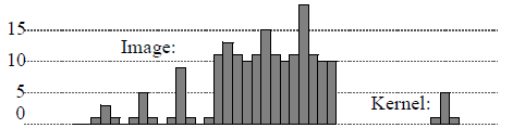 <b> Figure 2.</b> 1D image and kernel