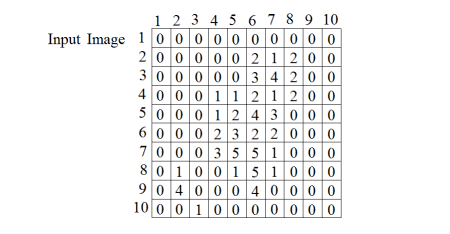 <b> Figure 2.</b> Input image for local maxima extraction